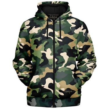 Chokefish™ Microfleece Zip-Up Hoodie Camouflage-002B